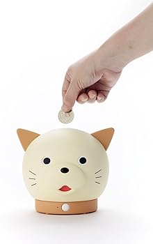 Amazon | おせっかいなスマート 貯金箱 バンクニャン 500円玉